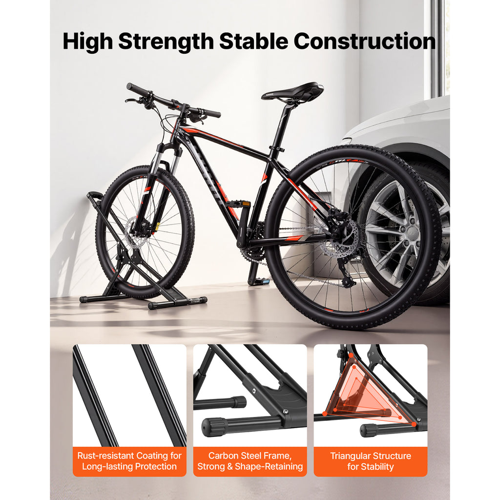 Foldable Bike Floor Stand for 20-29 in Wheels